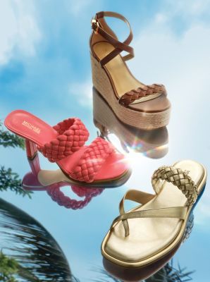 Alba Braided Metallic Faux Leather Slide Sandal - Image 5