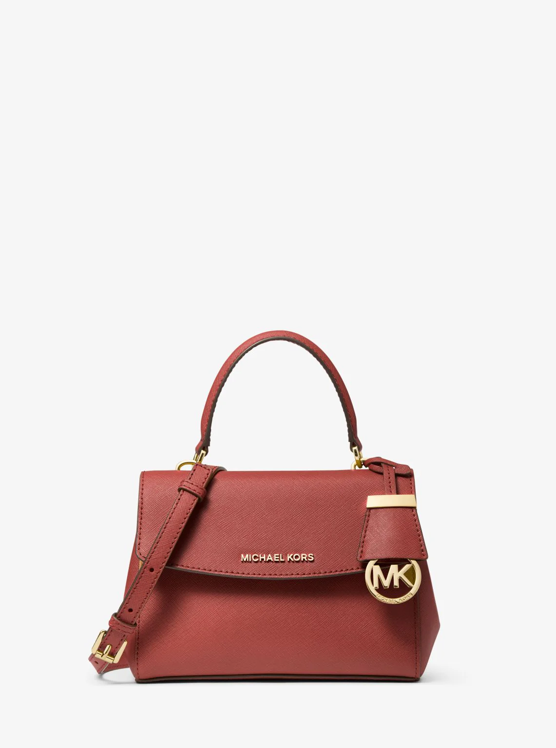 Ava Extra-Small Saffiano Leather Crossbody - Image 11