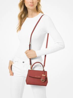 Ava Extra-Small Saffiano Leather Crossbody - Image 14