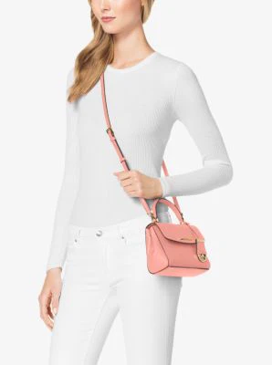 Ava Extra-Small Saffiano Leather Crossbody - Image 59
