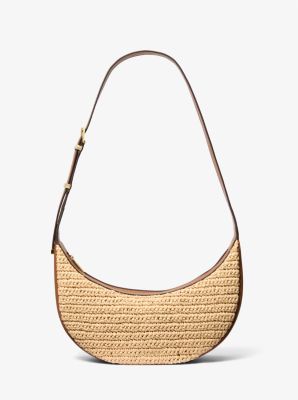 Avra Medium Hand-Crocheted and Leather Crossbody Bag - Image 2