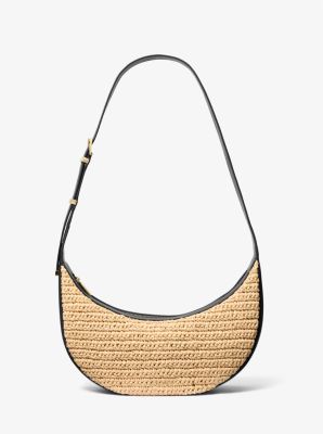 Avra Medium Hand-Crocheted and Leather Crossbody Bag - Image 5