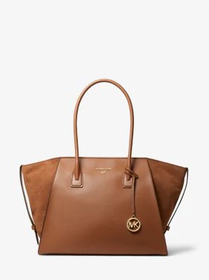 Avril Extra-Large Leather Top-Zip Tote Bag - Image 14
