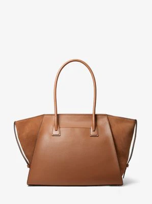 Avril Extra-Large Leather Top-Zip Tote Bag - Image 17
