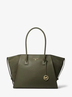 Avril Extra-Large Leather Top-Zip Tote Bag - Image 18