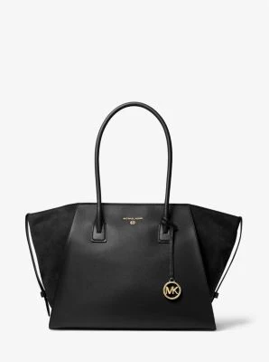 Avril Extra-Large Leather Top-Zip Tote Bag - Image 2