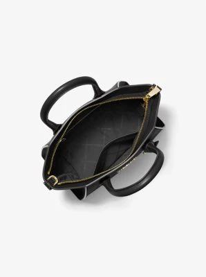Avril Small Leather Top-Zip Satchel - Image 3