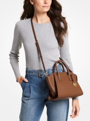 Avril Small Leather Top-Zip Satchel - Image 10