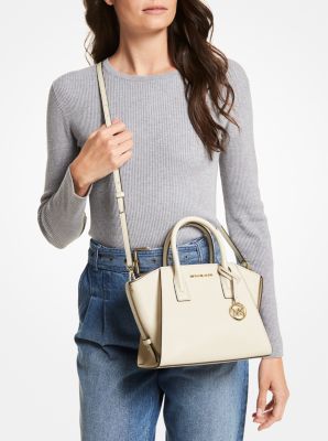 Avril Small Leather Top-Zip Satchel - Image 5