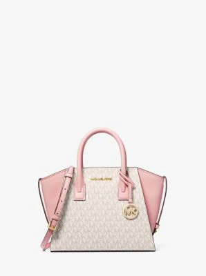 Avril Small Logo Top-Zip Satchel - Image 17