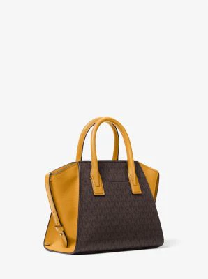 Avril Small Logo Top-Zip Satchel - Image 4