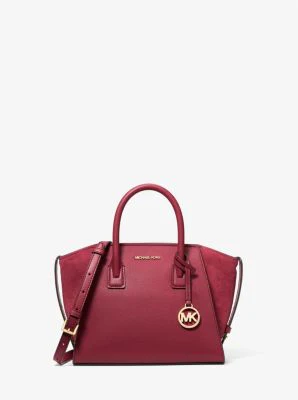 Avril Small Pebbled Leather Satchel - Image 14