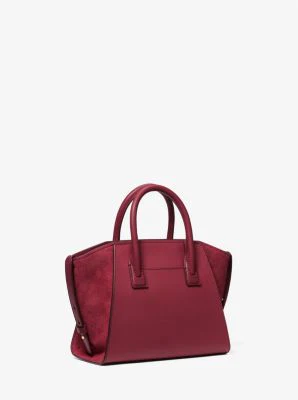 Avril Small Pebbled Leather Satchel - Image 16