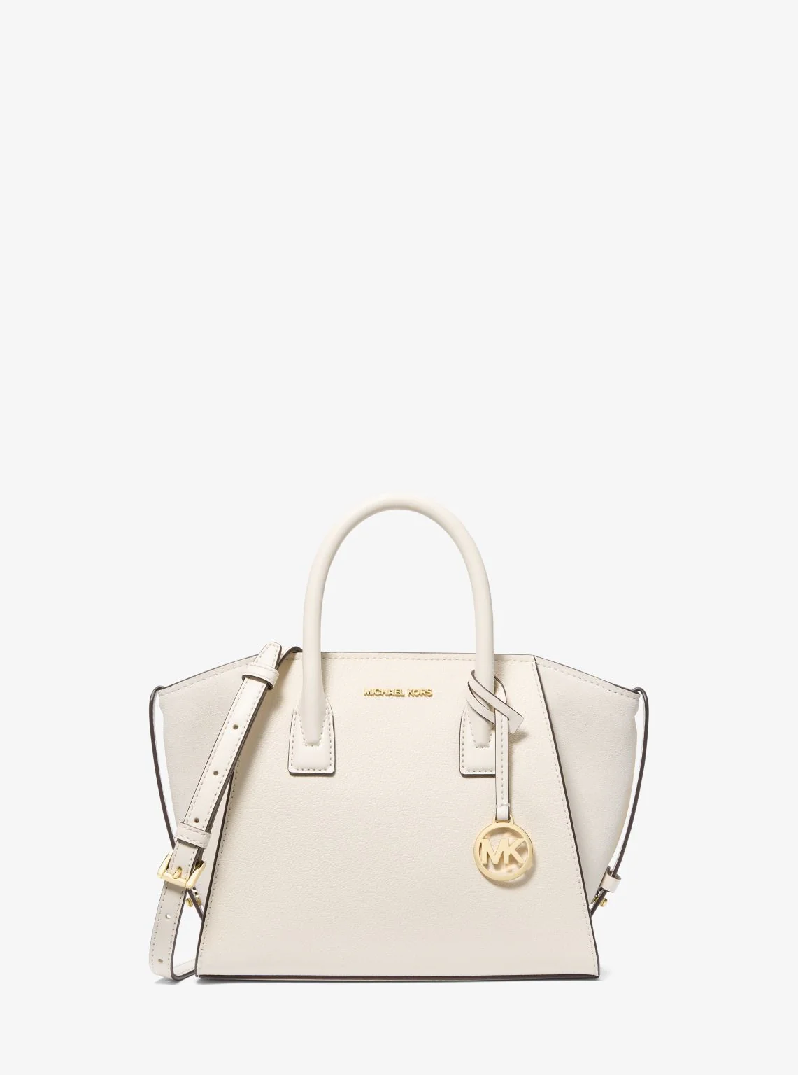 Avril Small Pebbled Leather Satchel - Image 18