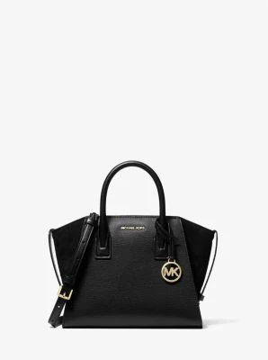 Avril Small Pebbled Leather Satchel - Image 2