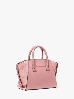 Avril Small Pebbled Leather Satchel - Image 8
