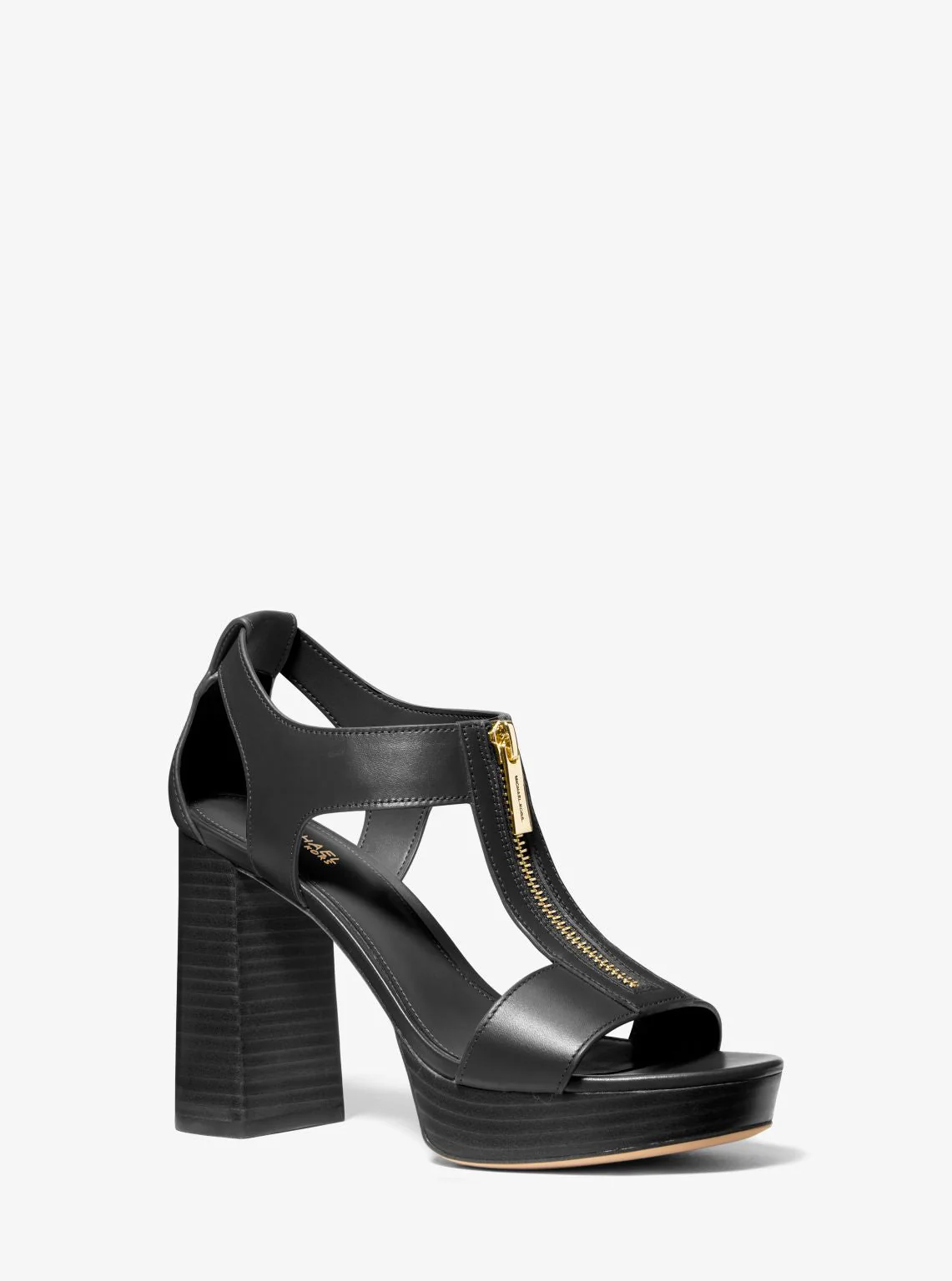 Berkley Leather Block-Heel Sandal - Image 9