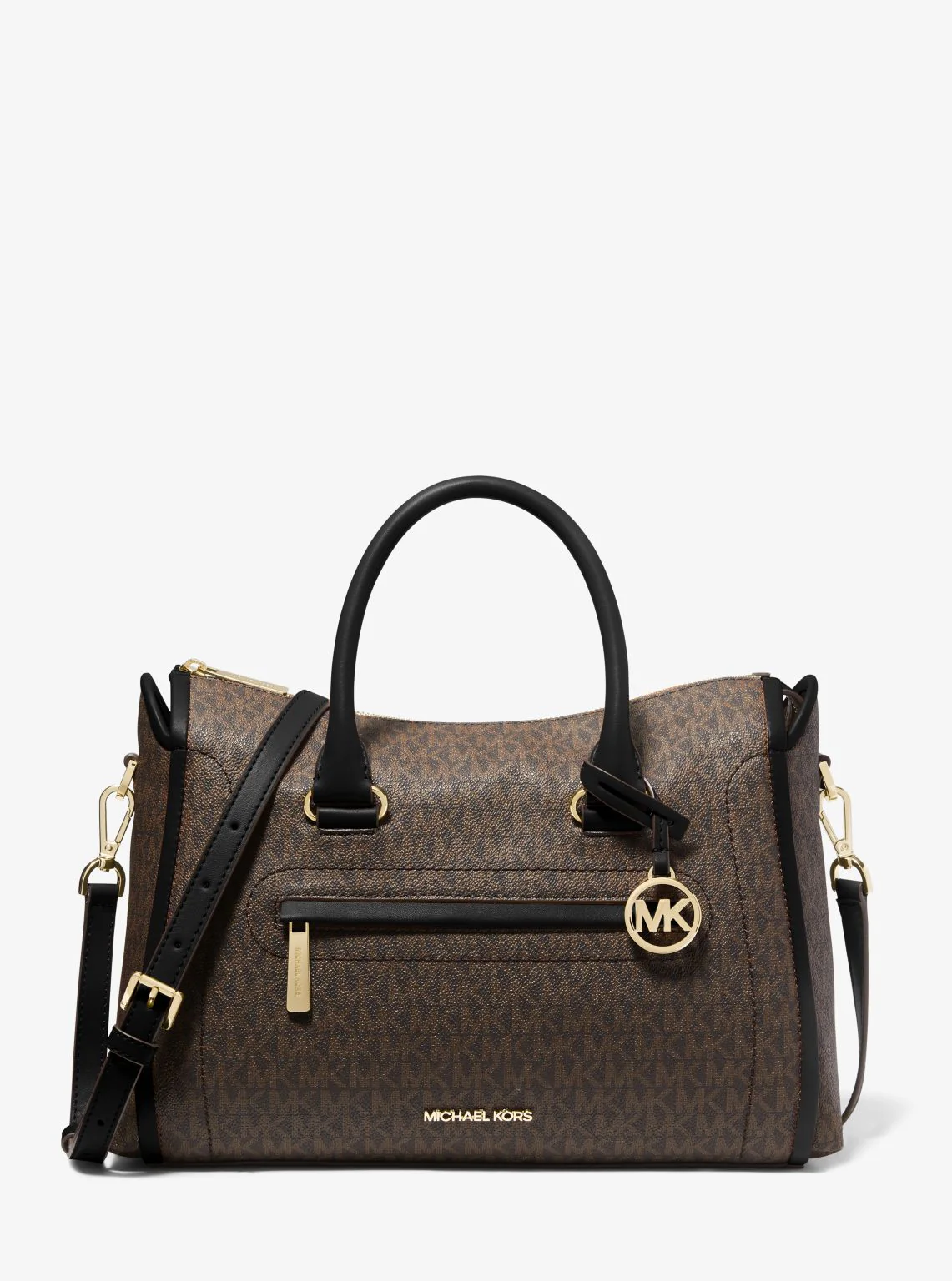 Carine Large Logo Satchel - Image 11