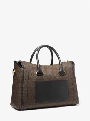 Carine Large Logo Satchel - Image 14