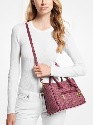 Carine Medium Logo Satchel - Image 10