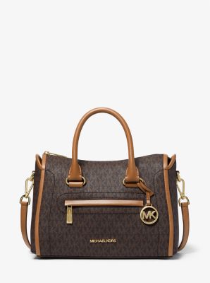 Carine Medium Logo Satchel - Image 12