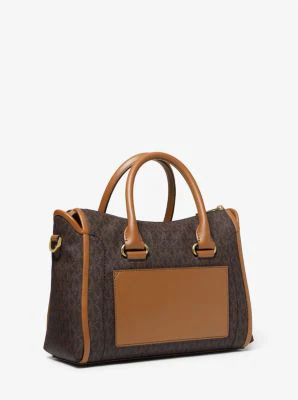 Carine Medium Logo Satchel - Image 14