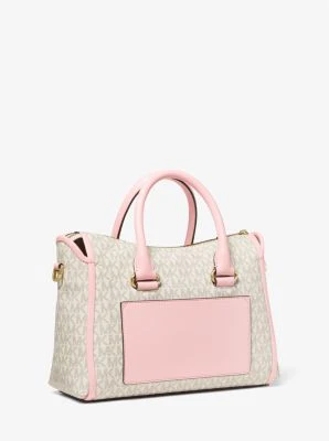 Carine Medium Logo Satchel - Image 4