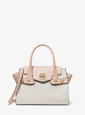 Carmen Medium Color-Block Logo Satchel - Image 2