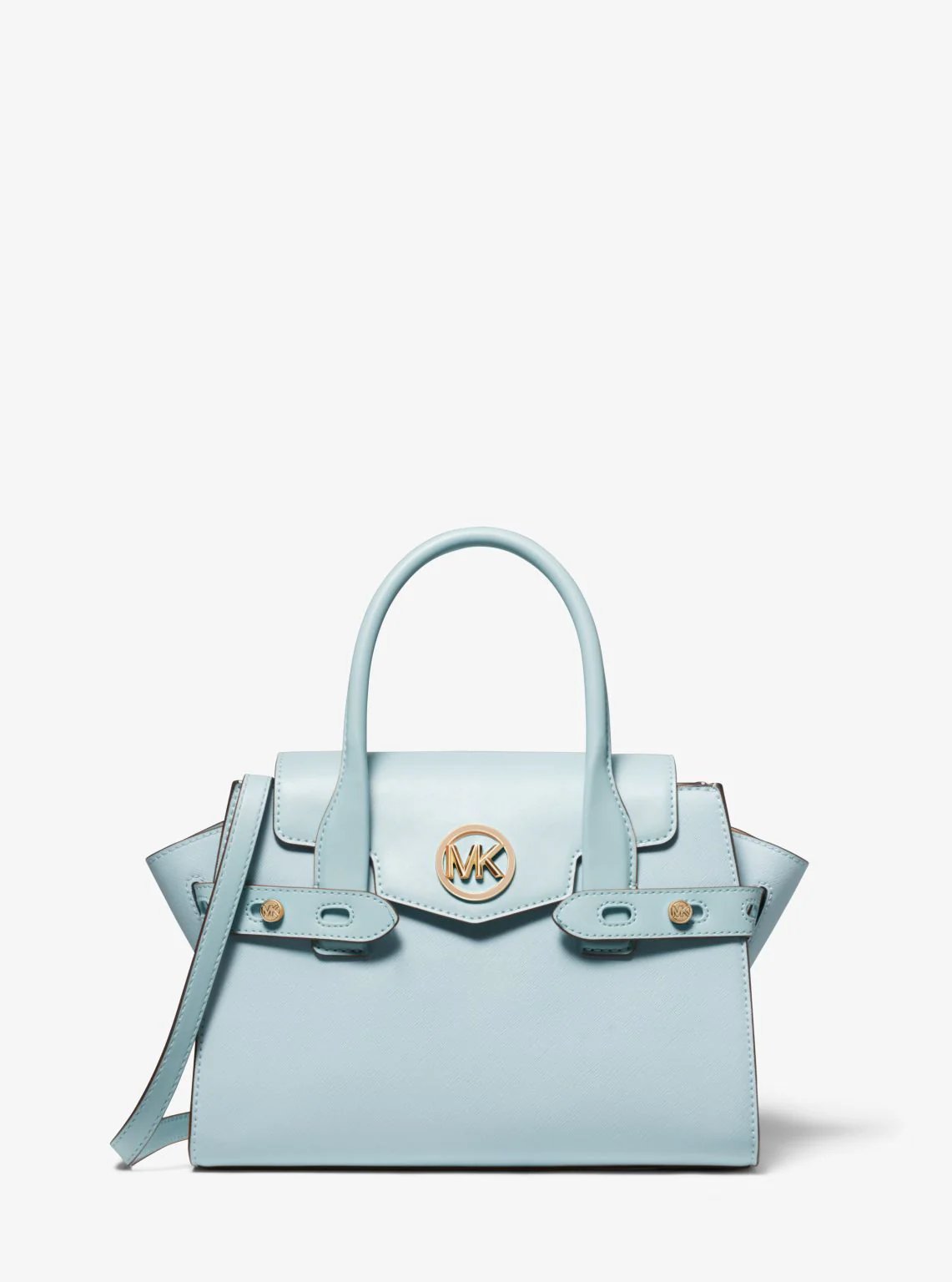 Carmen Medium Faux Leather Belted Satchel - Image 18