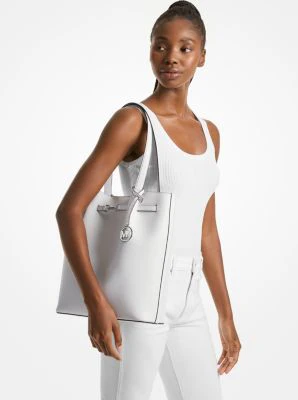 Carson Large Pebbled Leather Tote Bag - Image 4