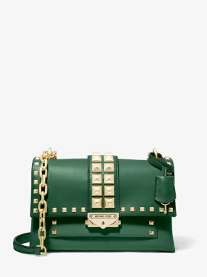 Cece Medium Studded Faux Leather Shoulder Bag - Image 7