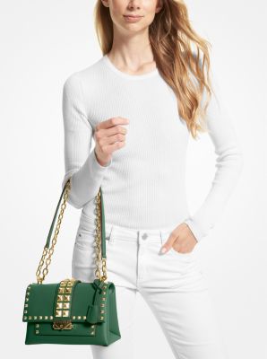 Cece Medium Studded Faux Leather Shoulder Bag - Image 9