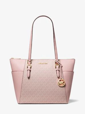 Charlotte Large Logo and Leather Top-Zip Tote Bag - Image 15