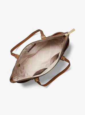 Charlotte Large Saffiano Leather Top-Zip Tote Bag - Image 19