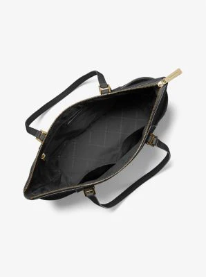 Charlotte Large Saffiano Leather Top-Zip Tote Bag - Image 23