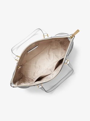 Charlotte Large Saffiano Leather Top-Zip Tote Bag - Image 47