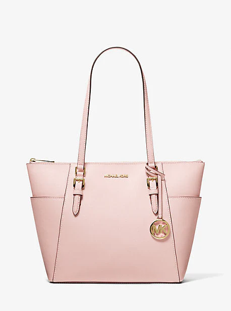 Charlotte Large Saffiano Leather Top-Zip Tote Bag - Image 9