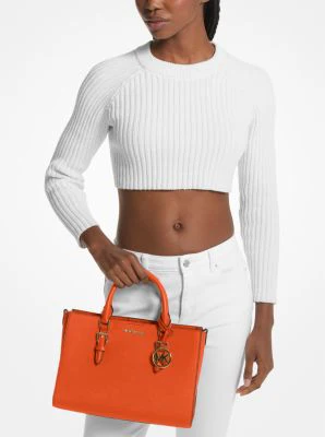 Charlotte Medium Saffiano Leather 2-in-1 Tote Bag - Image 4