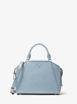 Cleo Small Saffiano Leather Satchel - Image 10
