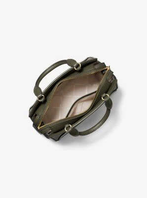 Cleo Small Saffiano Leather Satchel - Image 16