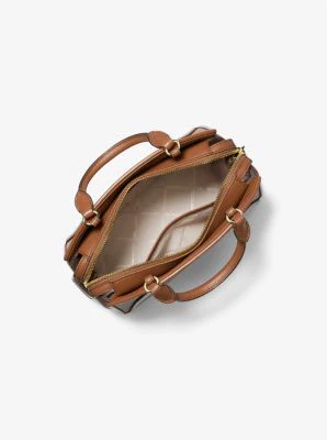 Cleo Small Saffiano Leather Satchel - Image 21