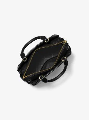 Cleo Small Saffiano Leather Satchel - Image 3