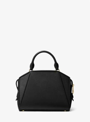 Cleo Small Saffiano Leather Satchel - Image 5