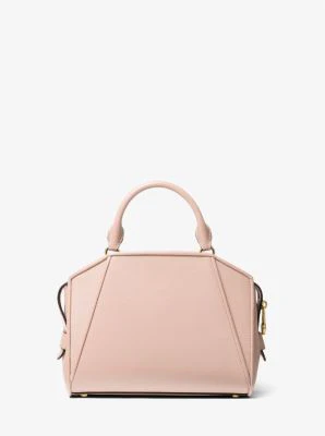 Cleo Small Saffiano Leather Satchel - Image 9