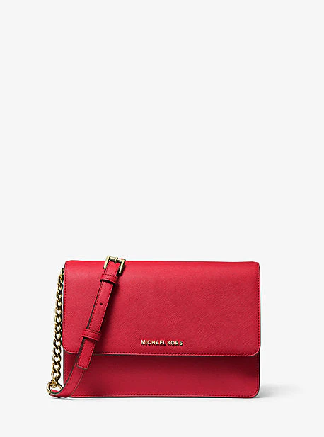 Daniela Large Saffiano Leather Crossbody Bag - Image 17