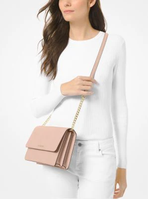 Daniela Large Saffiano Leather Crossbody Bag - Image 37