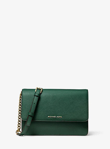Daniela Large Saffiano Leather Crossbody Bag - Image 39