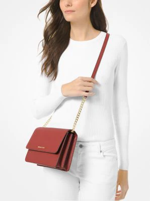 Daniela Large Saffiano Leather Crossbody Bag - Image 4