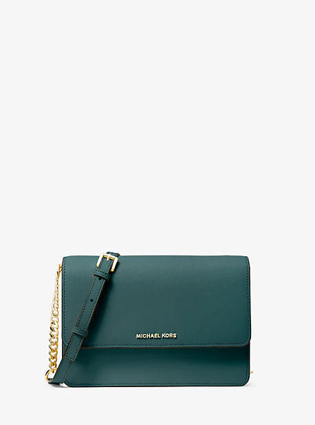 Daniela Large Saffiano Leather Crossbody Bag - Image 43
