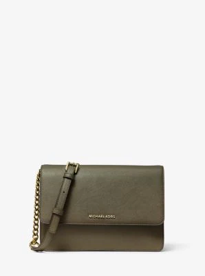 Daniela Large Saffiano Leather Crossbody Bag - Image 49